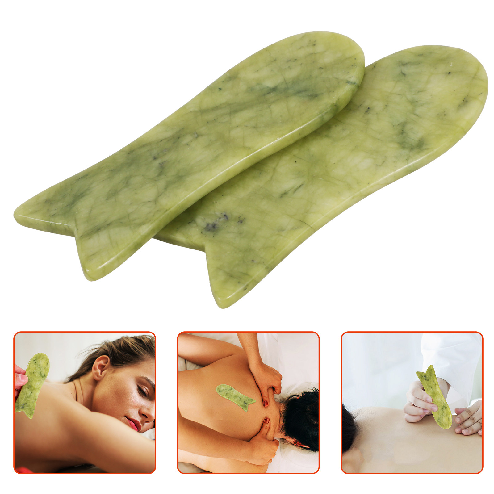 Relax - Spa & Wellness - 2 Pezzi Piastra Gua Sha in