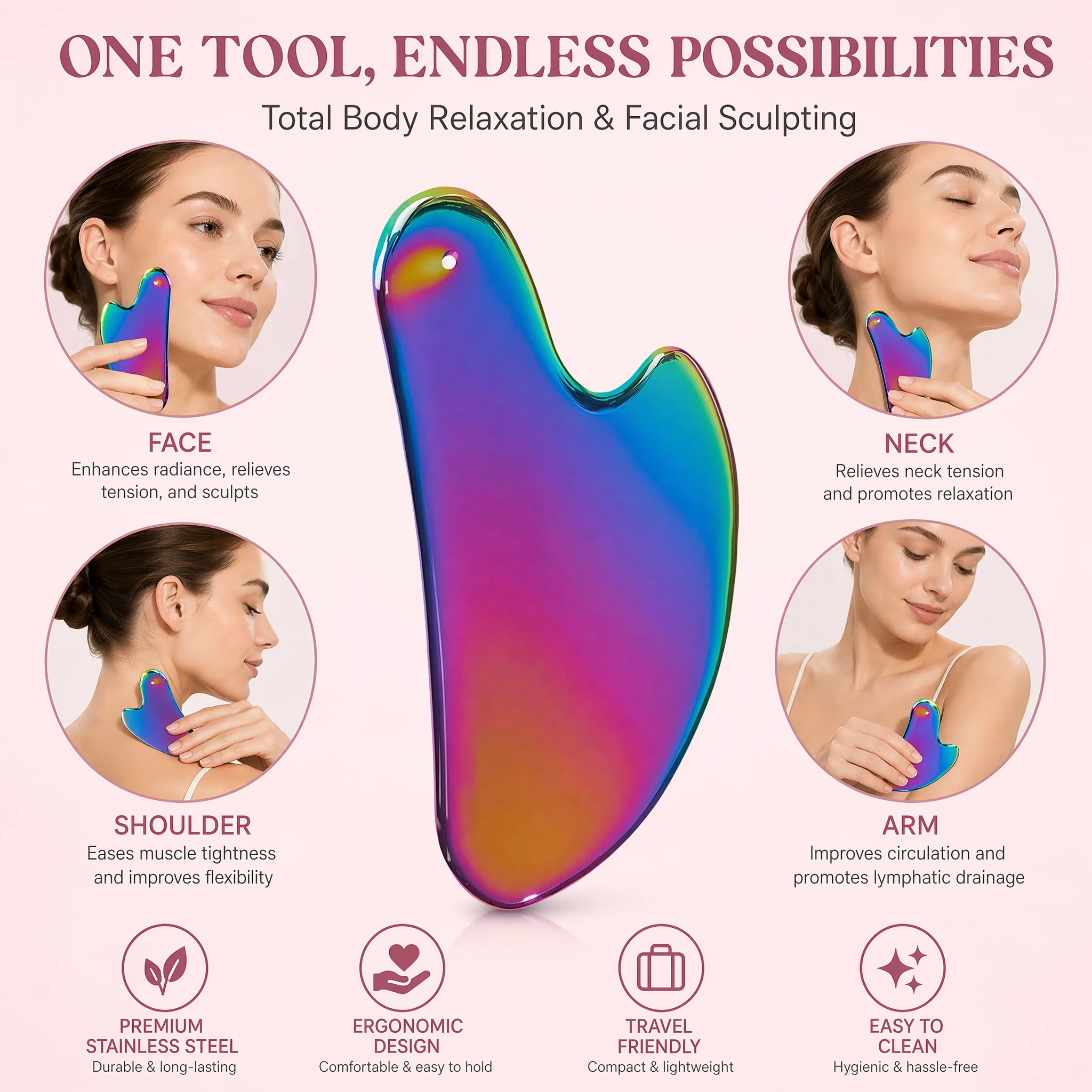 1 Pezzo Massaggiatore Gua Sha  - Relax - Spa & Wellness recensione e prezzo